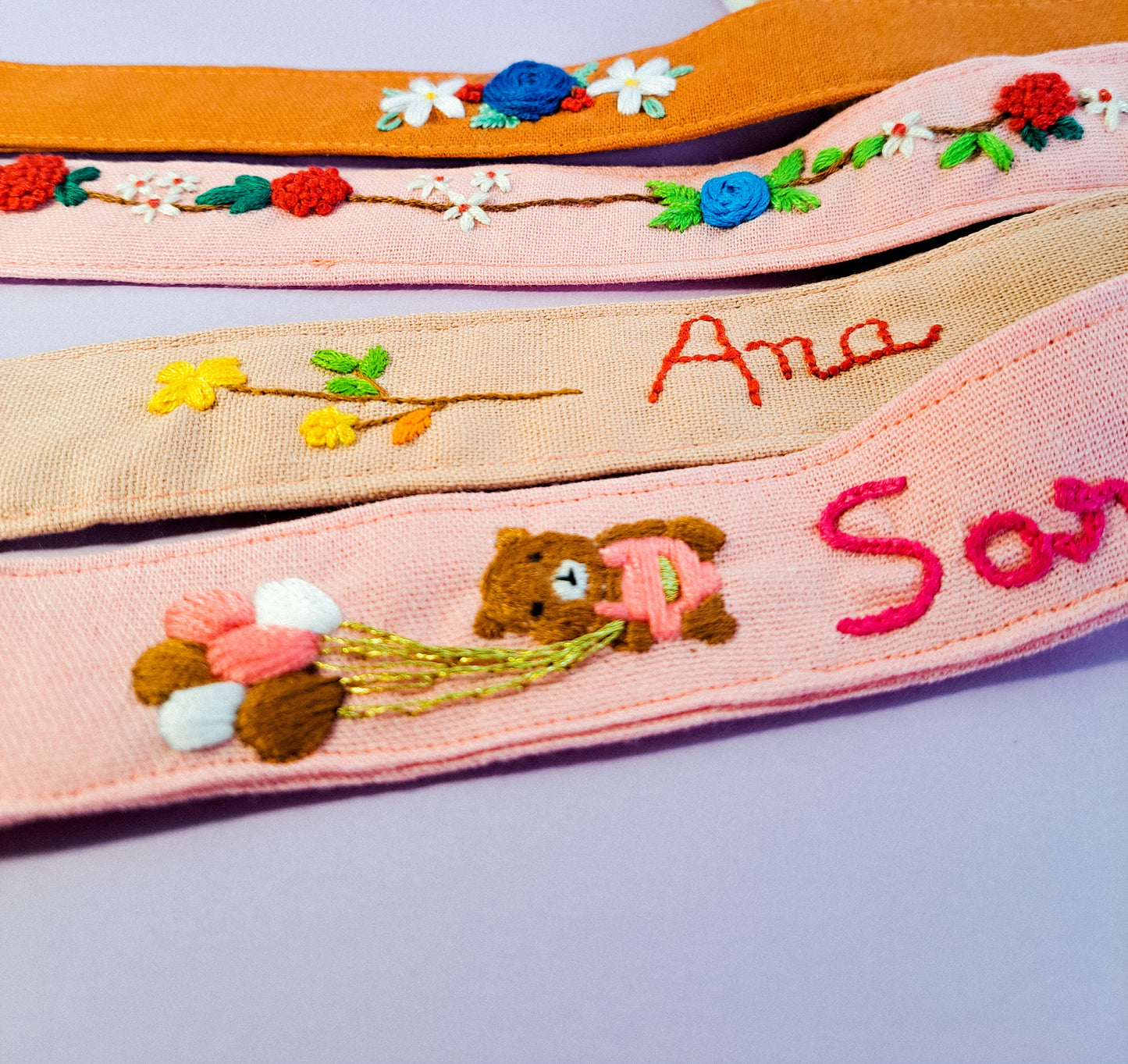 Pacifier clip for baby, embroidery fabric pacifier clip, baby shower gift, pacifier holder
